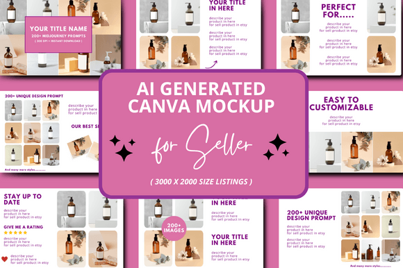 Download AI Generated Etsy Mockup - Etsy mockup Collection