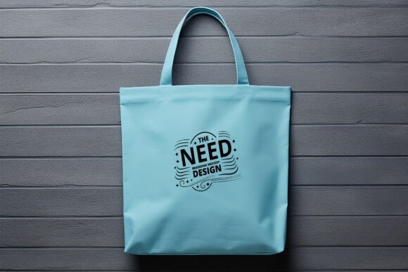 Download Blue Tote Bag Branding Mockup - Mockup Collection