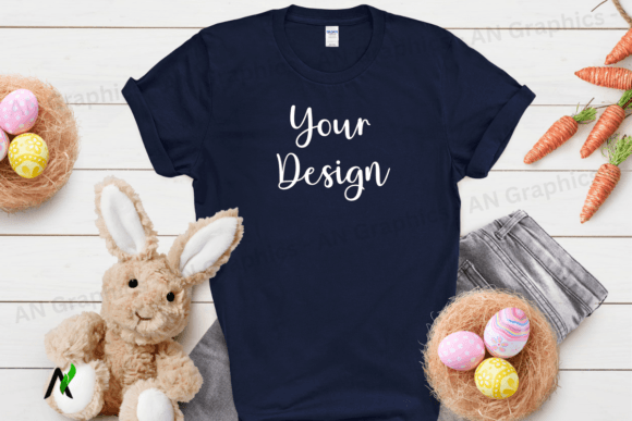 Download Easter Gildan 64000 Unisex Mockup 053 - Premium Resources