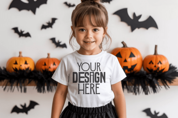 Download Halloween Kids Tshirt Mockup - Mockup Collection