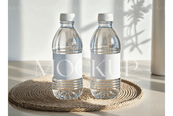 Download Minimalist Water Bottle Label Mockup - Mockup Collection