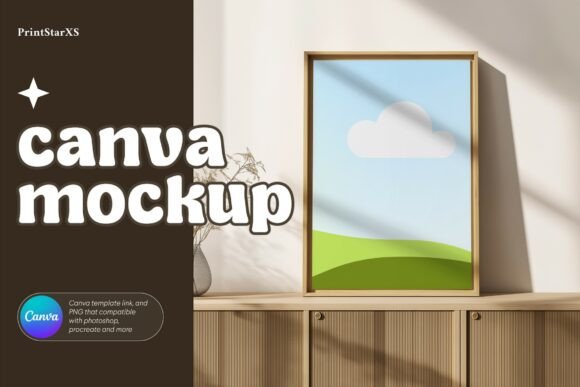 Download Wall Art Mockup Frame PNG Canva Mockup - Mockup Collection