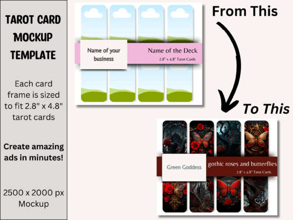 Download Tarot Card Product Mockup Photo - Canva - Mockup Collection