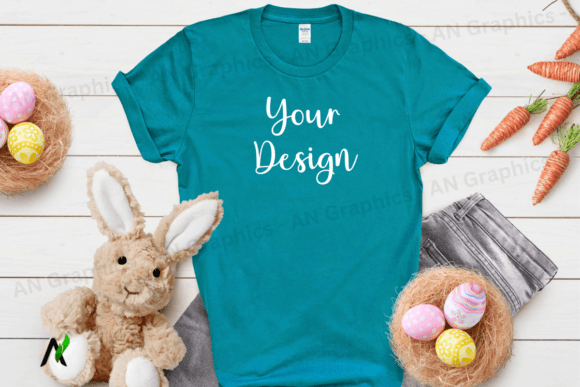 Download Easter Gildan 64000 Unisex Mockup 062 - Mockup Collection