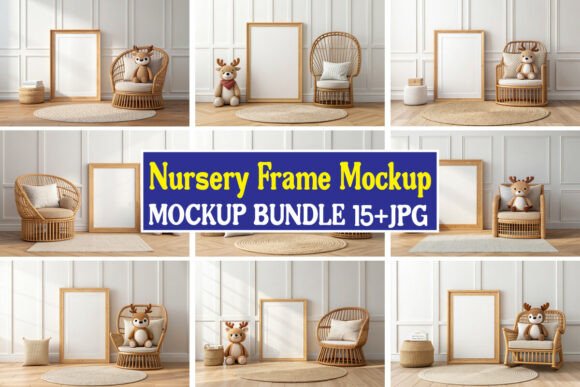 Download Nursery Frame Mockup Bundle 03 - Mockup Collection