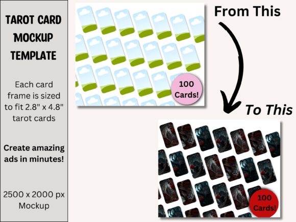 Download Tarot Card Product Mockup Photo - Canva - Mockup Collection