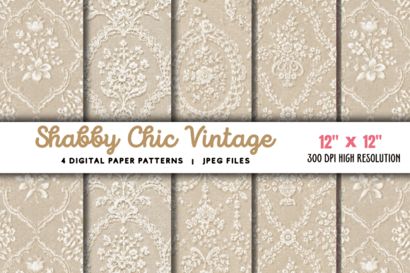 Download Shabby Chic Vintage Bridal White Pattern - Premium Resources